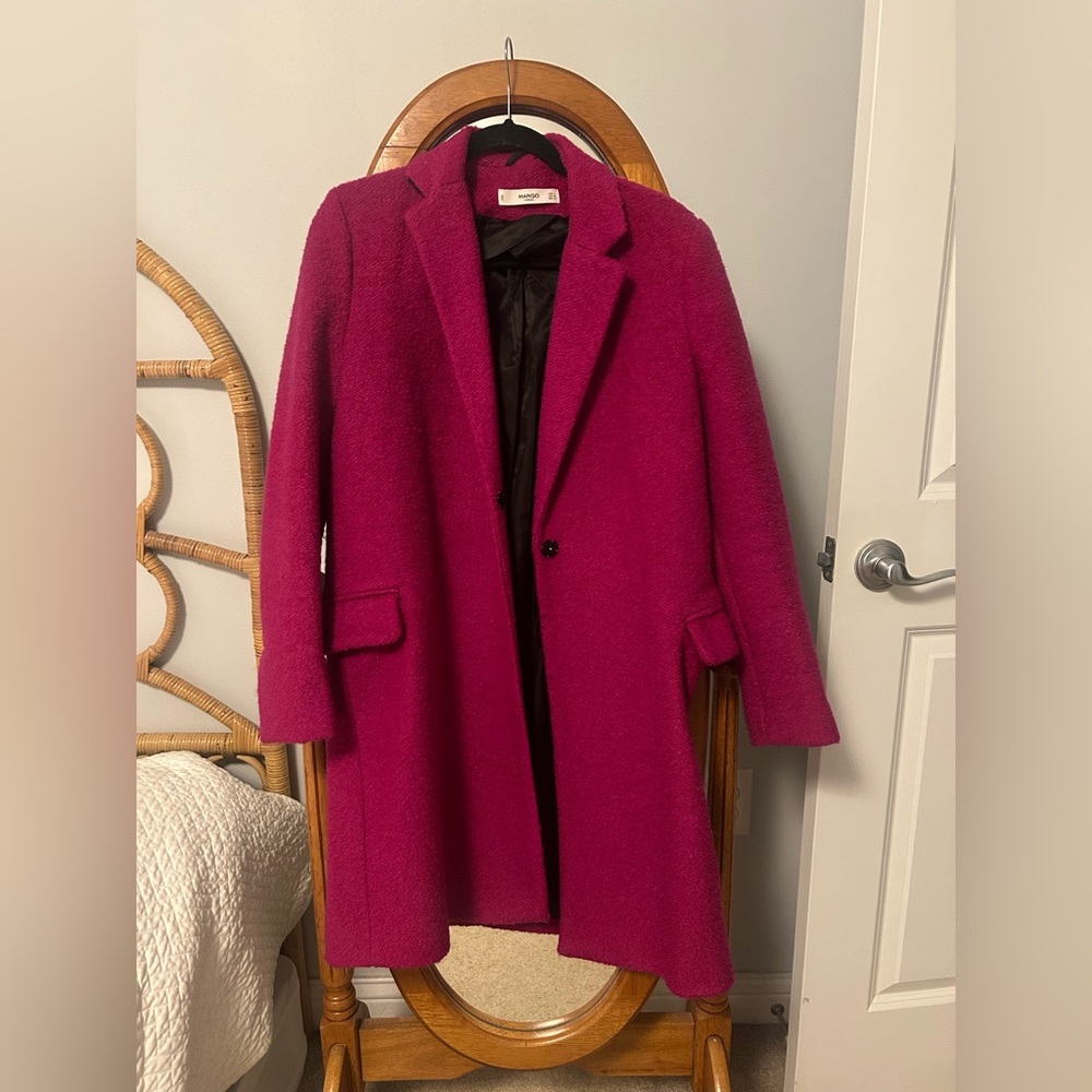 Mango Fuchsia Coat